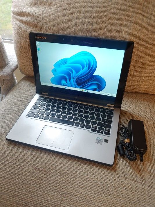 Lenovo Yoga 11.6" Touchscreen  Convertible Laptop - Intel 2.2ghz, 256gb SSD, Windows 11, 4gb Ram, Office 365