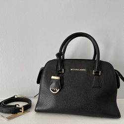 MK Medium Satchel Leather Bag