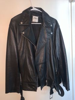 Zara leather jacket
