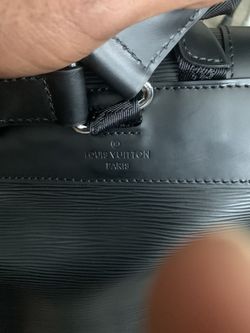 Lv Supreme leather backpack