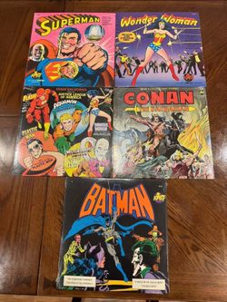 Brand new 1970s superheroes Vinyl records