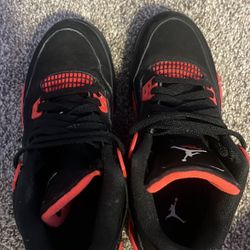 Jordan four red thunder size 7 brand new is 500. I am selling for 250.