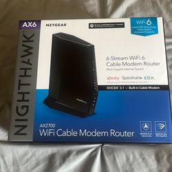 Netgear AX6 WiFi 6 Cable Modem Router