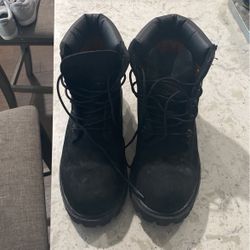 Timberland 6 Inch Basic Waterproof Boots Black 12907 Youth Boys Size 4.5Y