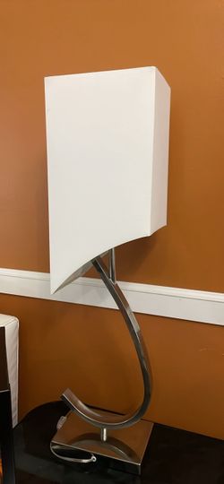 Modern Table Lamp with Chrome Base