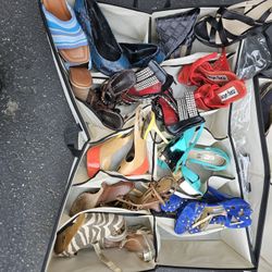 Various Size 6.5 Ladies Shoes. High Heel, Platform And Wedges