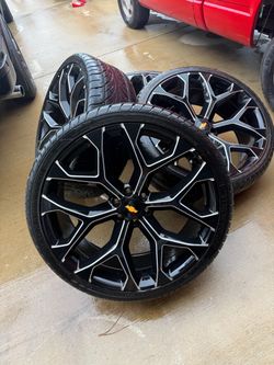 26s Chevy wheels and tires