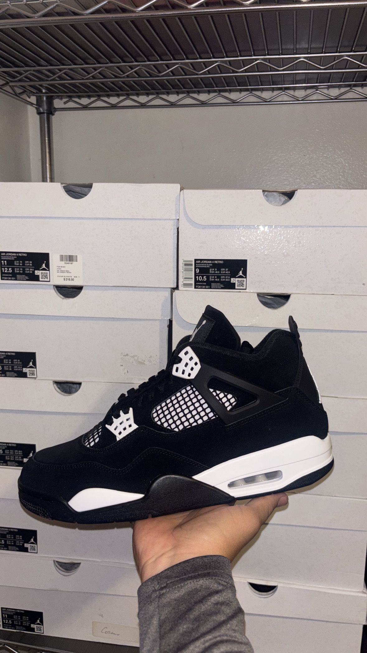 Jordan 4 Retro White Thunder