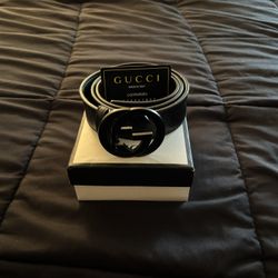 Real Authentic All Black Gucci Belt