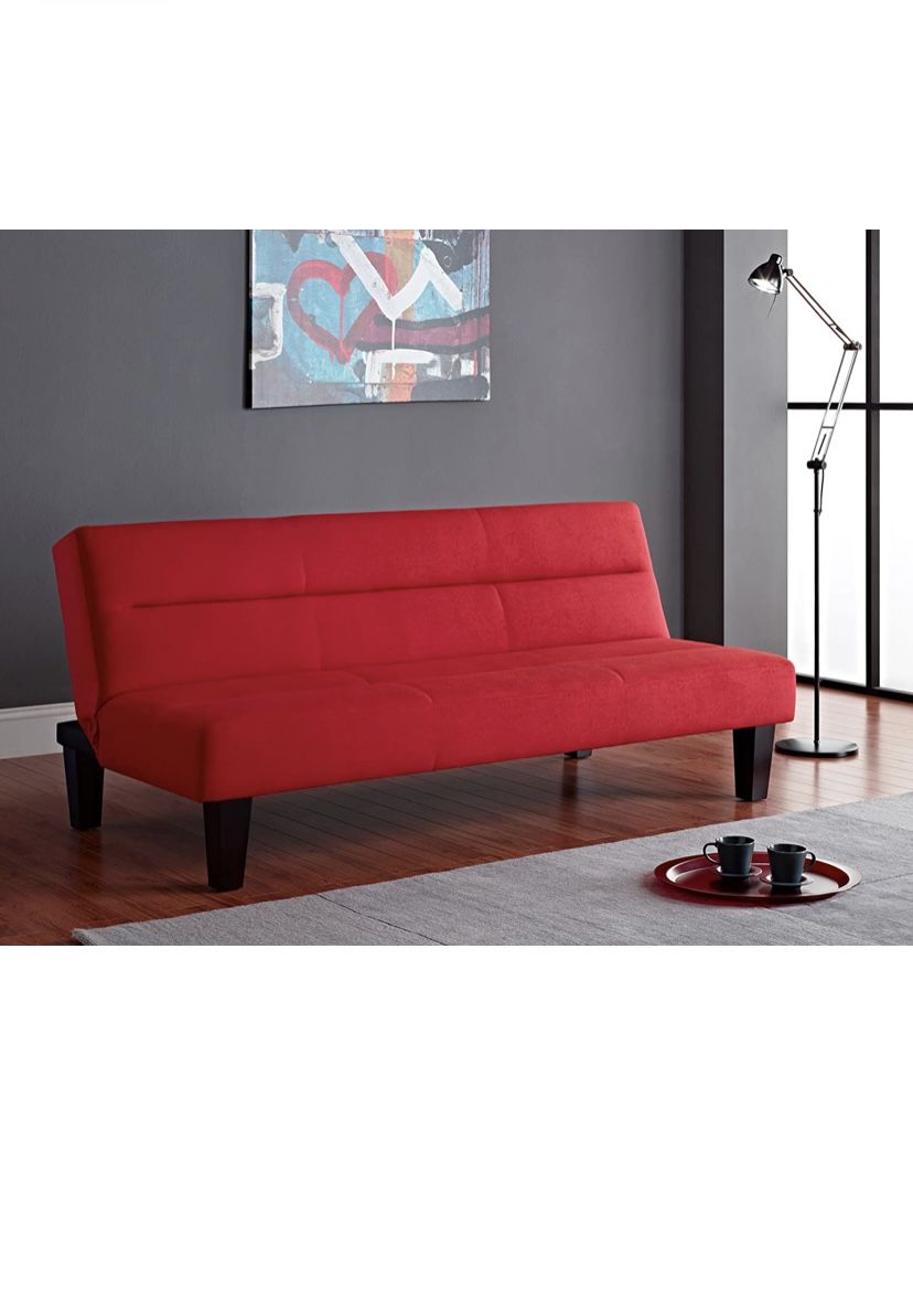Dorel Home Products Kebo Futon, Red Microfiber 