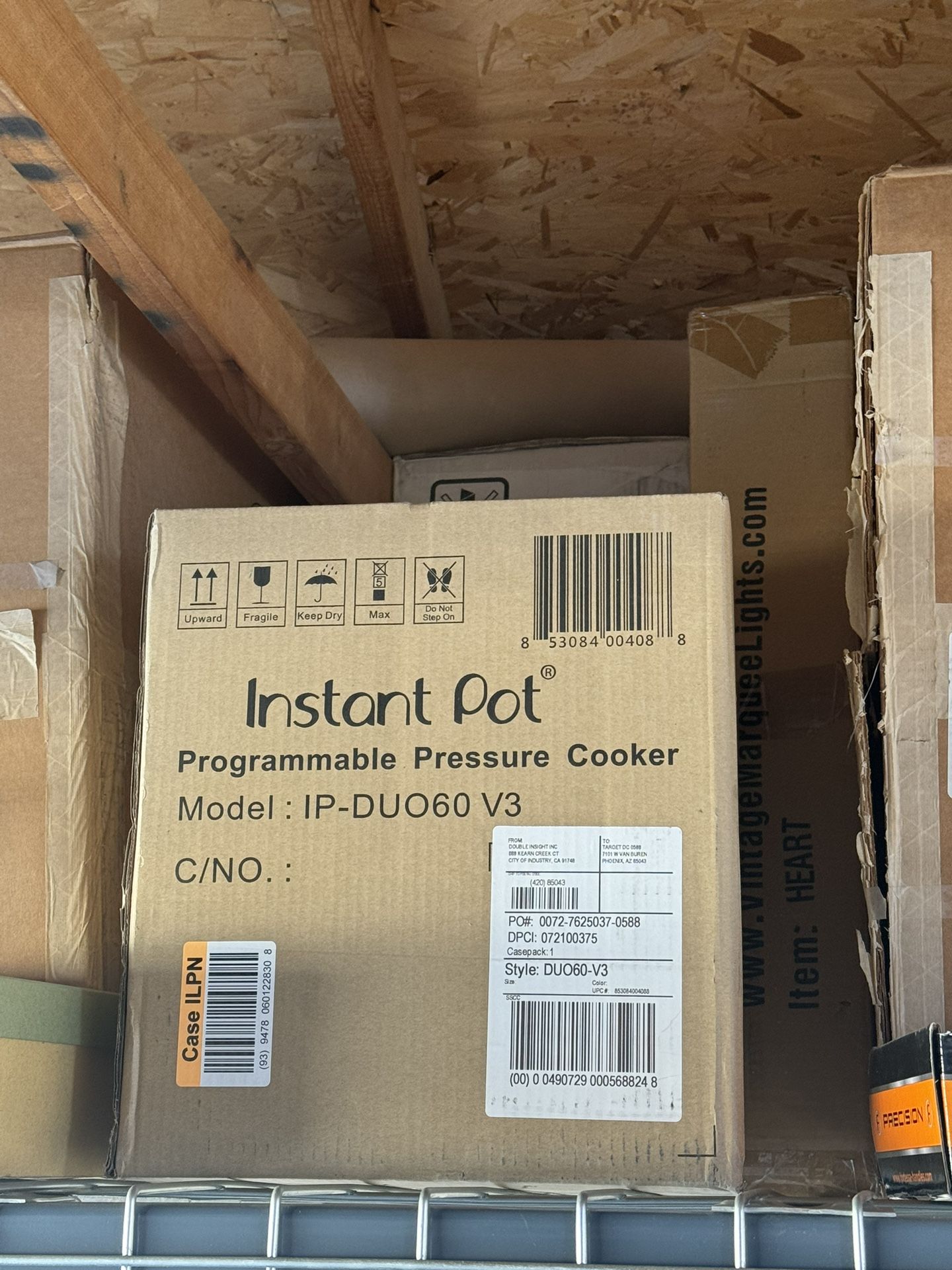 Instant Pot Duo IP-DUO60 V3 6 Quart 7-in-1 Pressure Cooker BRAND NEW