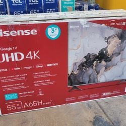 55in Hisense 4k Smart Tv NEW