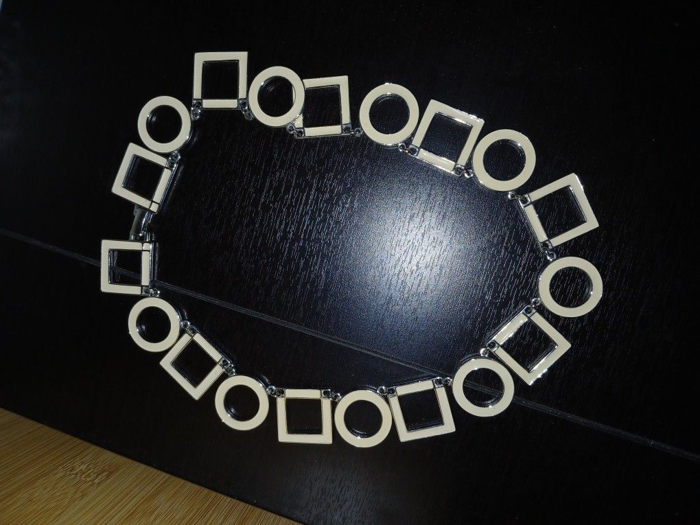 Vintage Enamel Geometric Trifari Necklace