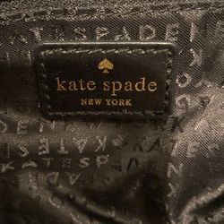 Kate Spade expandable black leather purse
