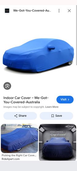 Blue Used Car Cover