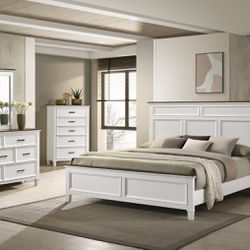 4 Pc Queen Bedroom Set ( Take It Home In Monthly Payments) No Down Payment Needed