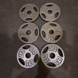 Brand New 2.5lb Grip Plates Standard 1inch Weight Plates 