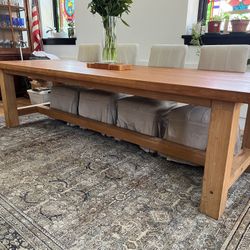 10’ Long Teak Heavy Table Top