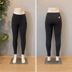 Carhartt Force Fitted Womens Small Black Utility Leggings Workwear Athleisure