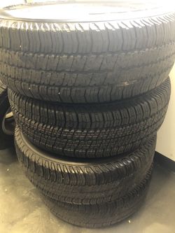 4 Good Year Tires In Very Good To New Condition Also 4 Rims 2007-13 Jeep Wrangler