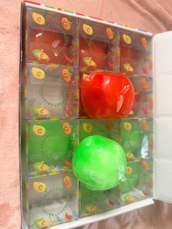 Box of Slushie Textured Apples Squishy