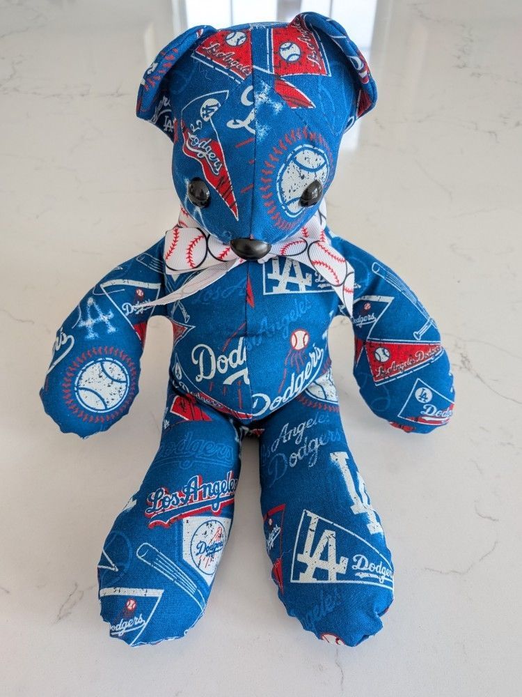 Los Angeles Dodgers Stuffed Animal Bear New