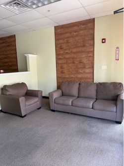 Living Room Couch Set – Sofa & Matching Chair