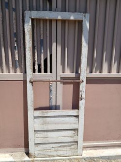 Antique farmhouse screen door