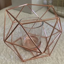 New Rose Gold Candle Holder