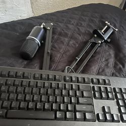 Keyboard And Mic Needs Aux Cord Both Great Condition Pick Up Only