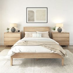 King Platform Bed – Modern & Sturdy 🛏️✨