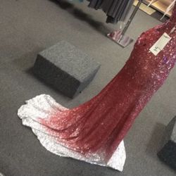 Red Prom Sequin Dress
