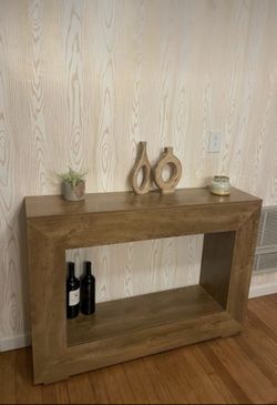 Mesa de entrada de madera 47.24 pulgadas (nueva en su caja)