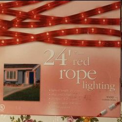 24 Foot Red Rope Lights. Multiple Sets Can be Connected Together. $25 EACH