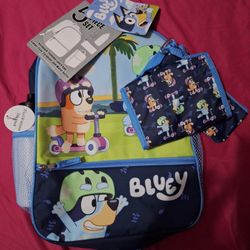 Bluey 5 Piece Backpack 