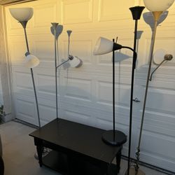 Coffe Table And Lamps (all Together)