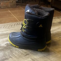 Kids Snow Boots Blue Size 2-3