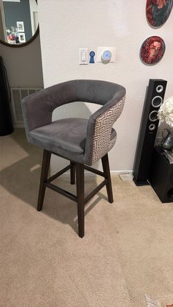 2 Bar Stool with Nailhead Trim