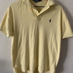 Yellow 100% Cotton Polo Ralph Lauren Shirt 