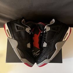 Size 9.5 - Jordan 4 Retro bred release 2012