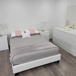 Queen Bedroom Set  + Mattress + Fast Delivery 🔥 