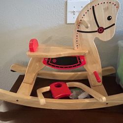 Grow with Me Wood Rocking Horse
