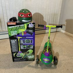 Teenage Mutant Ninja Turtle Safe Start 3 Wheel Electric Scooter