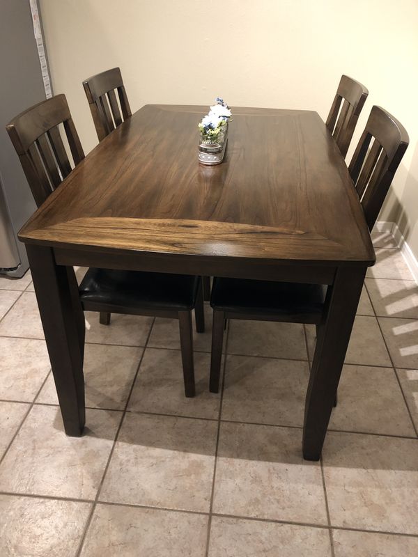 Puluxy Dining Room Table And Chairs Set Of 7 For In Puluxy Dining Room Table And Chairs Set Of 7