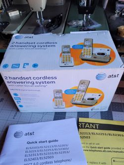 New 2 handset cordless answering system