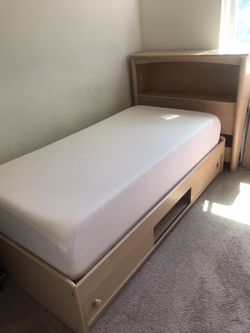 Twin Size Bed, Mattress Is Not Included