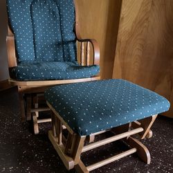 Glider Rocker With Ottoman