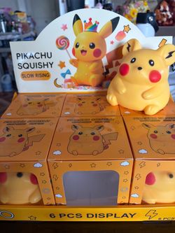 Pikachu Slow Rising Squishy Toy 6-Pack Display