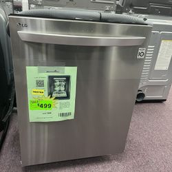 Dishwasher-LG Open Box Dishwasher True Steam Quad Wash With 1 Year Warranty Delivery Service Dishwasher 