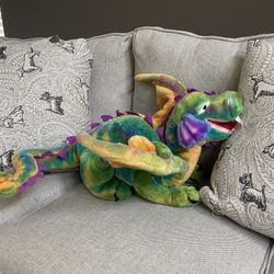 Melissa Doug Giant Dragon Stuffed Animal over 3 feet long for